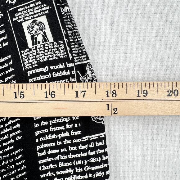 REFORMATION Sorrenti Pants Women 4 Black White Zine Magazine Newspaper Print NEW - Picture 14 of 16